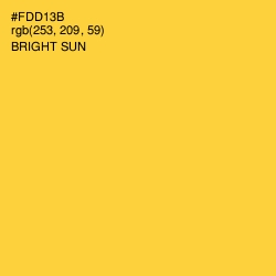 #FDD13B - Bright Sun Color Image